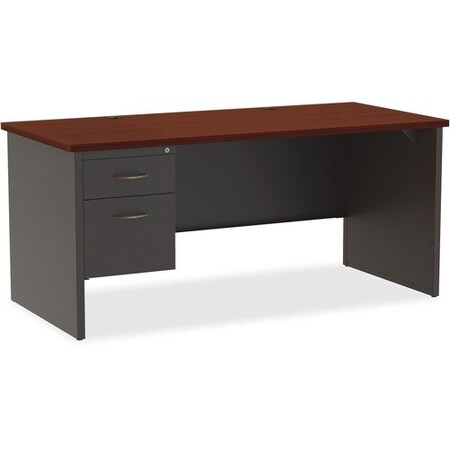 Lorell DESK, 30inX66in LH PED, CH/MH LLR79152